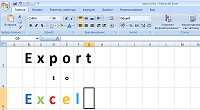 Экспорт отчетов в Excel