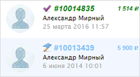 Список заказов пользователя
